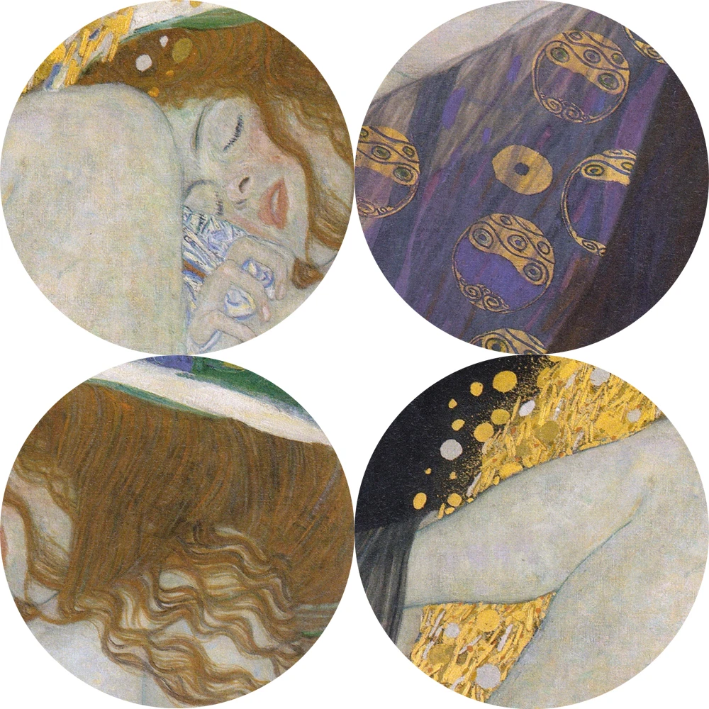 Portrét Danae Zlaté Wall Art Plátno Gustav Klimt Obrazy Na Stenu Reprodukcia Cuadros Obrázky Pre Obývacia Izba