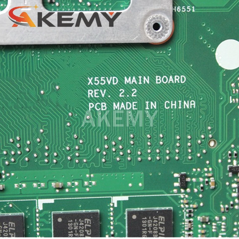 Pre ASUS X55VD X55C notebook doske X55VD REV2.2/2.1 HM76 PGA 989 N13M-GE6-S-A1 GeForce GT610M doske testované 4GB RAM