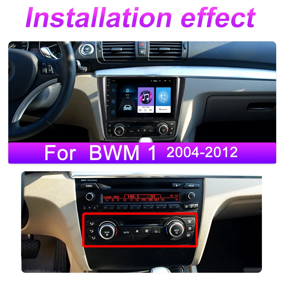 Pre BMW 1-Series 1 Séria E88 E82 E81 E87 2004-2012 2 DIN Auto, Multimediálny Prehrávač, Android Navigačný systém GPS, WIFI, Vedúci Jednotky Stereo