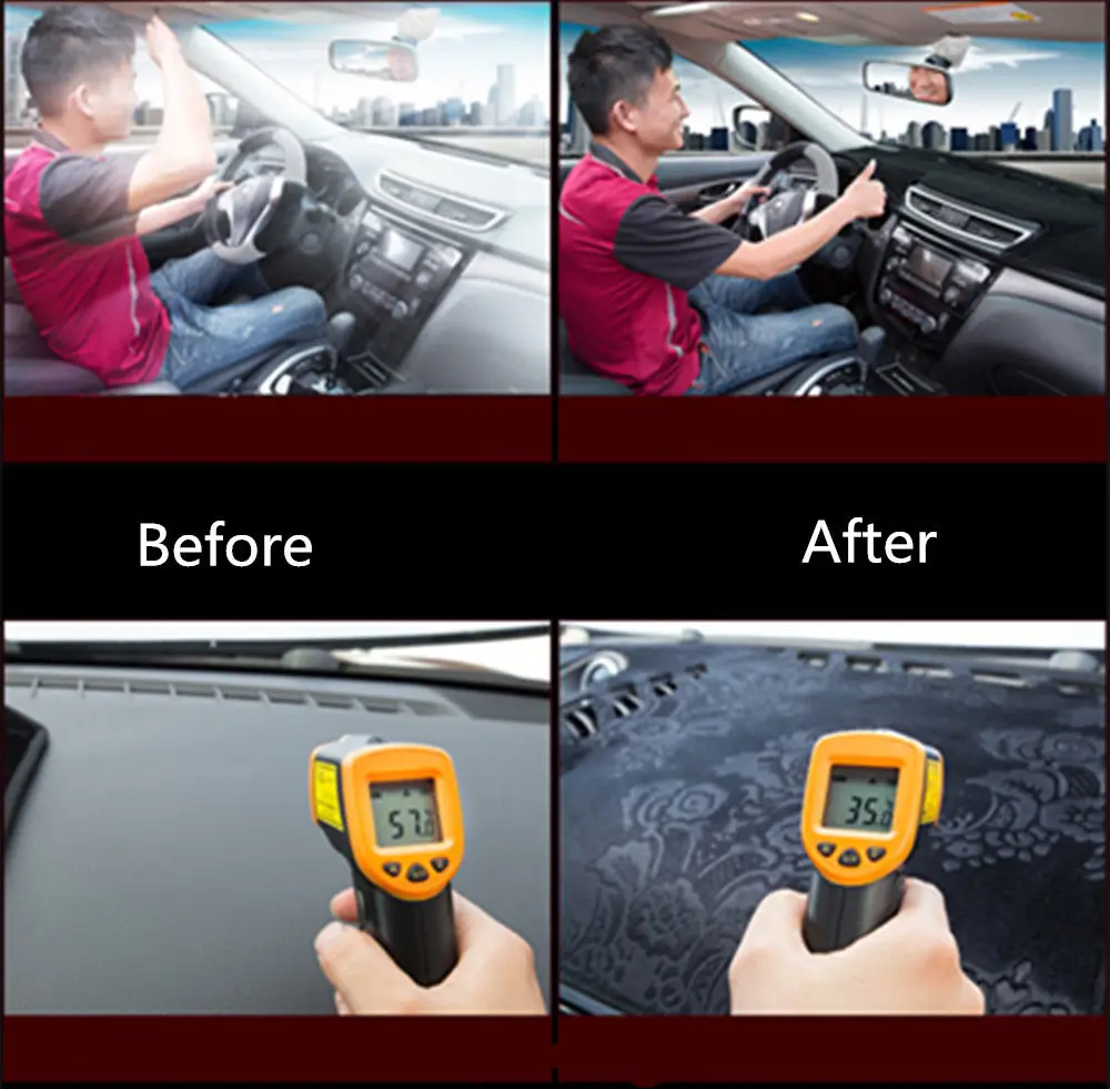 Pre Changan CS35 Plus 2018 2019 2020 Dashmat Panel Kryt Mat Pad Dash slnečník Nástroj Ochranný Koberec Auto Príslušenstvo