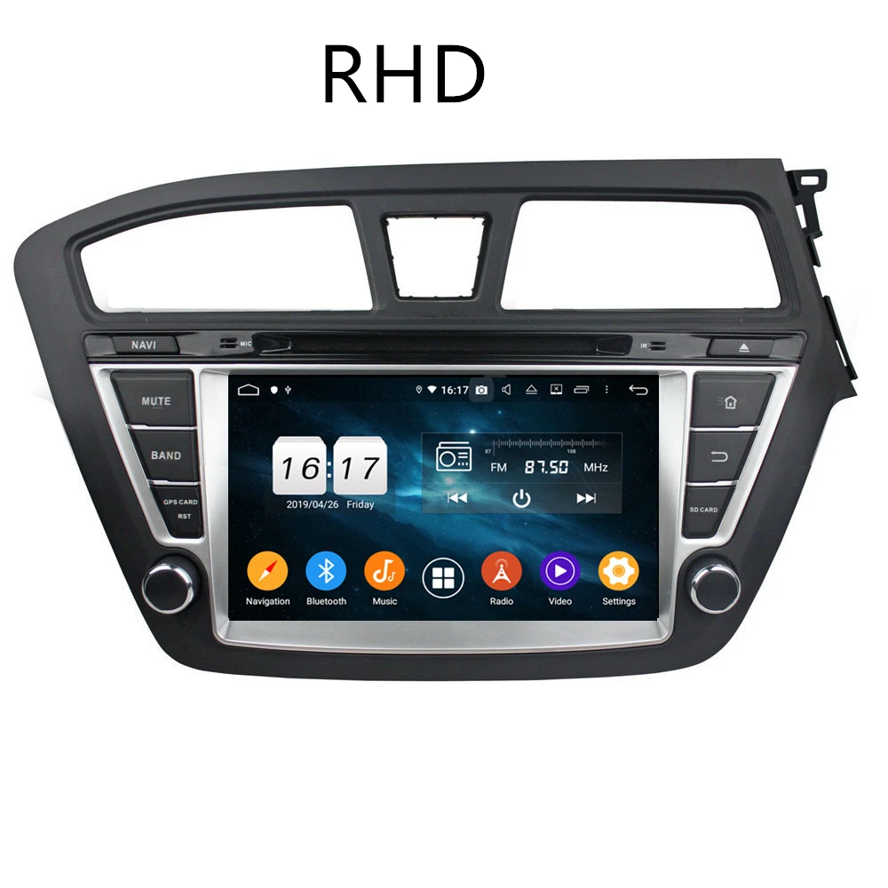 Pre Hyundai i20 som 20 Android Rádio - 2018 Auto multimediálne DVD Prehrávač, Stereo GPS Navi Vedúci jednotky Autoradio kazetový rekordér