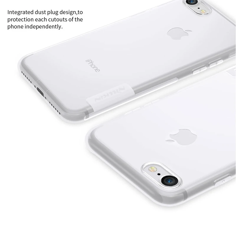Pre iPhone SE 2020 púzdra Pre iPhone 8 7 Pokrytie Nillkin Prírody Transparentné, Jasné, Mäkký Silikónový TPU Zadný Kryt pre iPhone 8 7 Plus