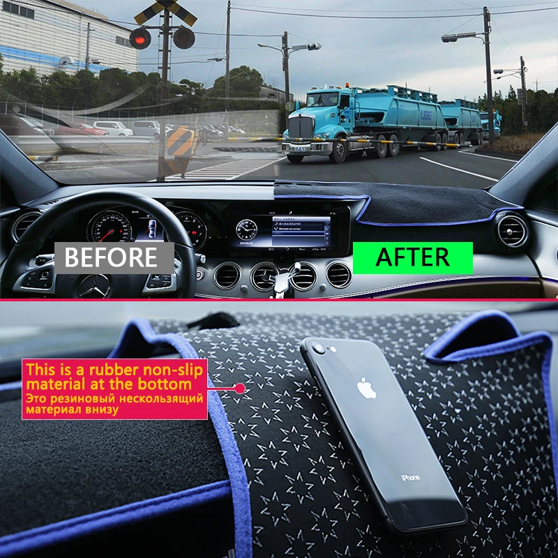 Pre Mercedes Benz GLC Trieda Coupé X253 C253 2016~2020 Panel Kryt Slnečník Dashmat Anti-špinavý Koberec Auto Príslušenstvo 2017