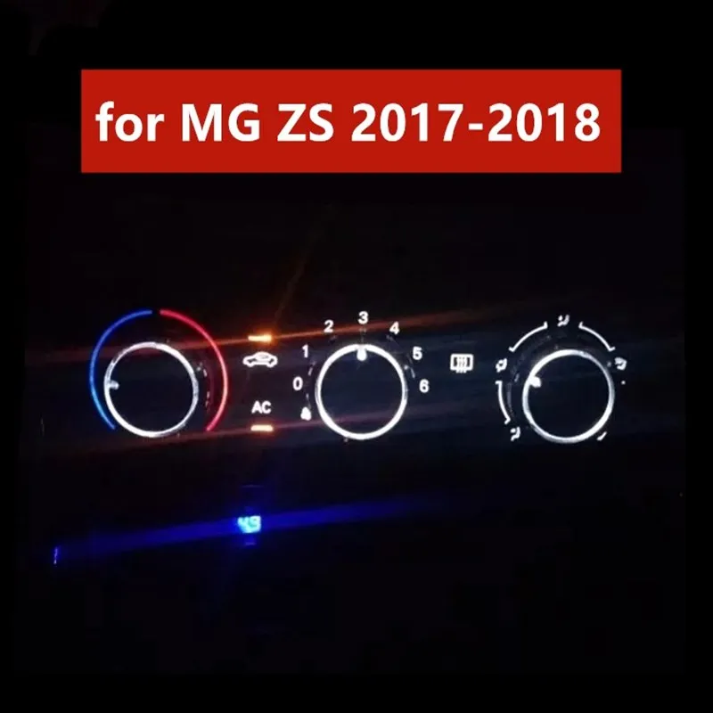 Pre MG ZS MGZS 2017-2018 ABS Upravené Auto, klimatizácia, Gombík Prepínač Výmena Svetelného Kruhu Auto Interiérové Doplnky