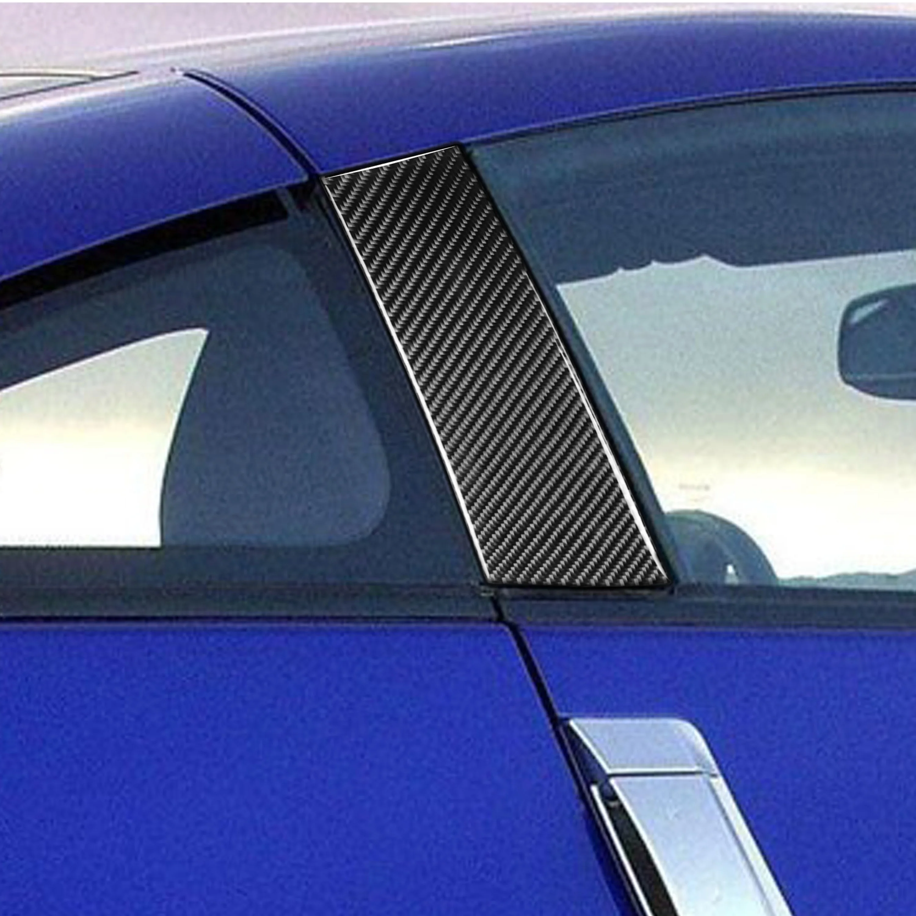 Pre Nissan 350Z Z33 2003-2009 Uhlíkových Vlákien B Pilier Kryt Nálepky Okno Goalpost Dekoratívne Vložiť Na Upravené Auto Príslušenstvo