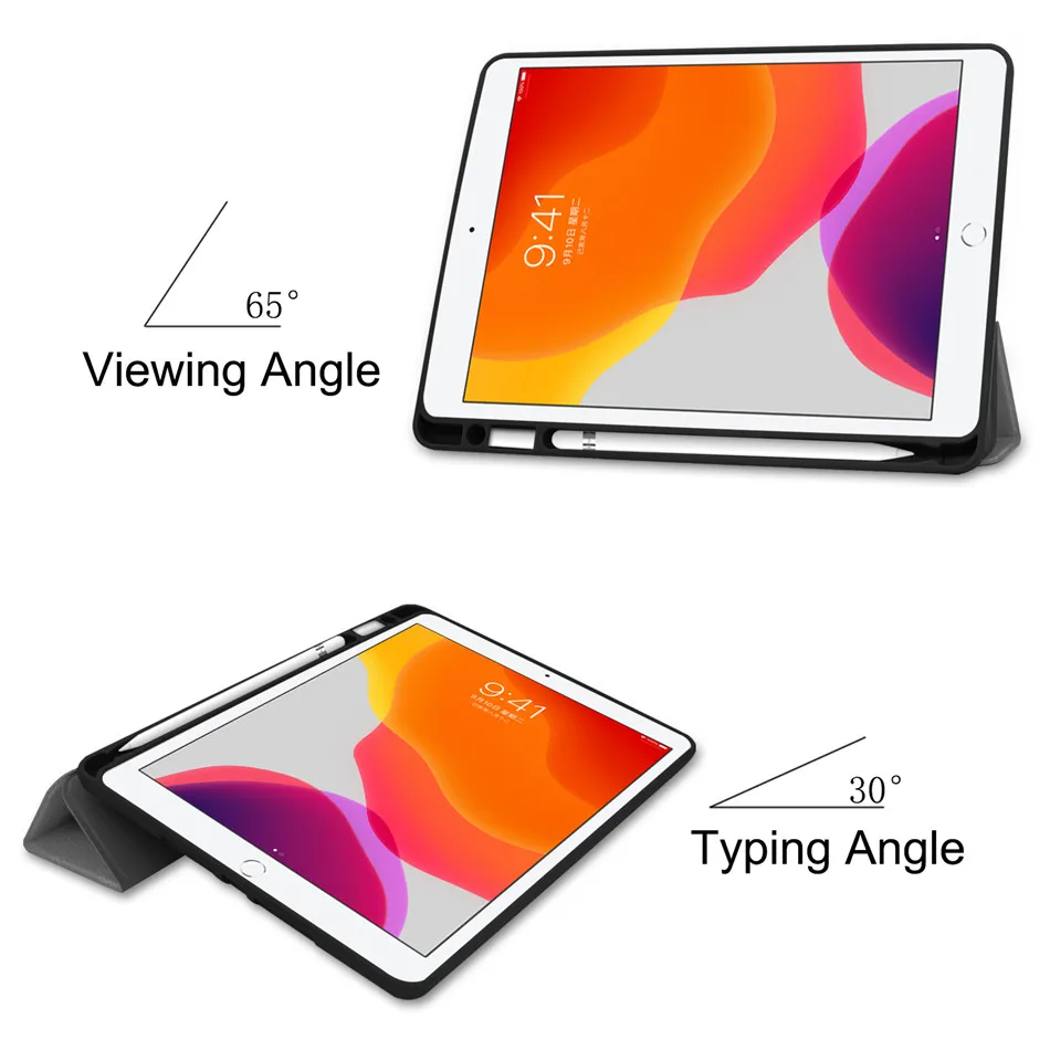 Pre Nový iPad 8. 7. Gen 10.2 2020 2019 Prípade s Ceruzkou Držiteľ Tri-fold Magnetické Ochranný obal, Kryt pre iPad 10.2 Prípade Para