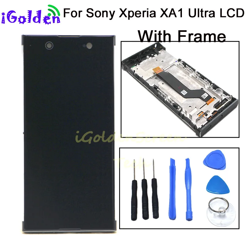Pre Sony Xperia XA1 Ultra LCD Displej Dotykový Displej Digitalizátorom. S montážou Rámu, Výmena 6.0