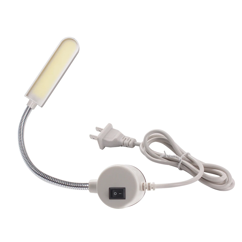 Prenosný Šijací Stroj Svetlo KLASU 6W LED Pracovné svetlo Lampy Magnetické Montáž Základne Gooseneck Lampa pre Všetky Šijacie Stroj Osvetlenie