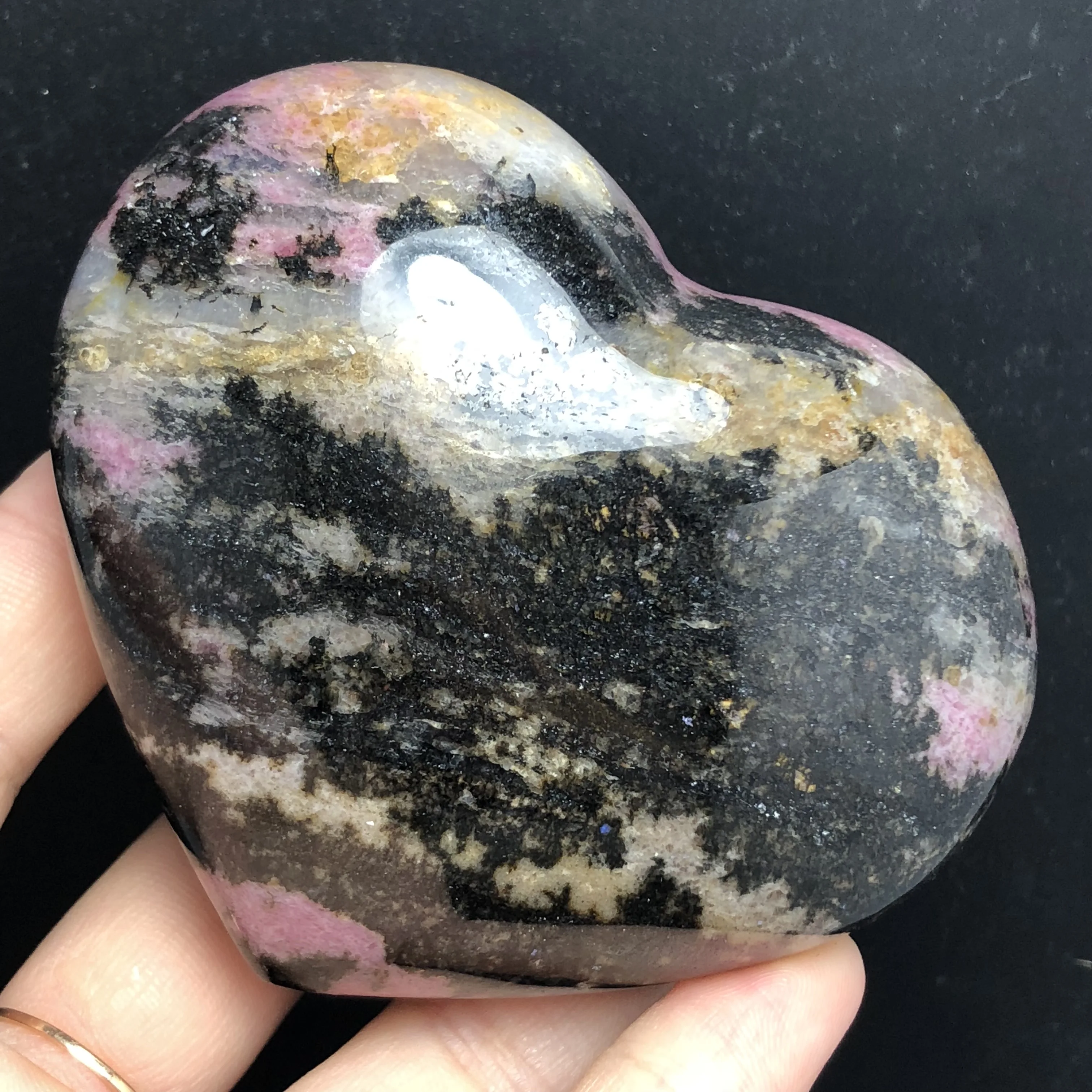 Prírodné slivkové kvety turmalín krištáľové srdce tvar masáž quartz stone minerálne reiki liečenie darček