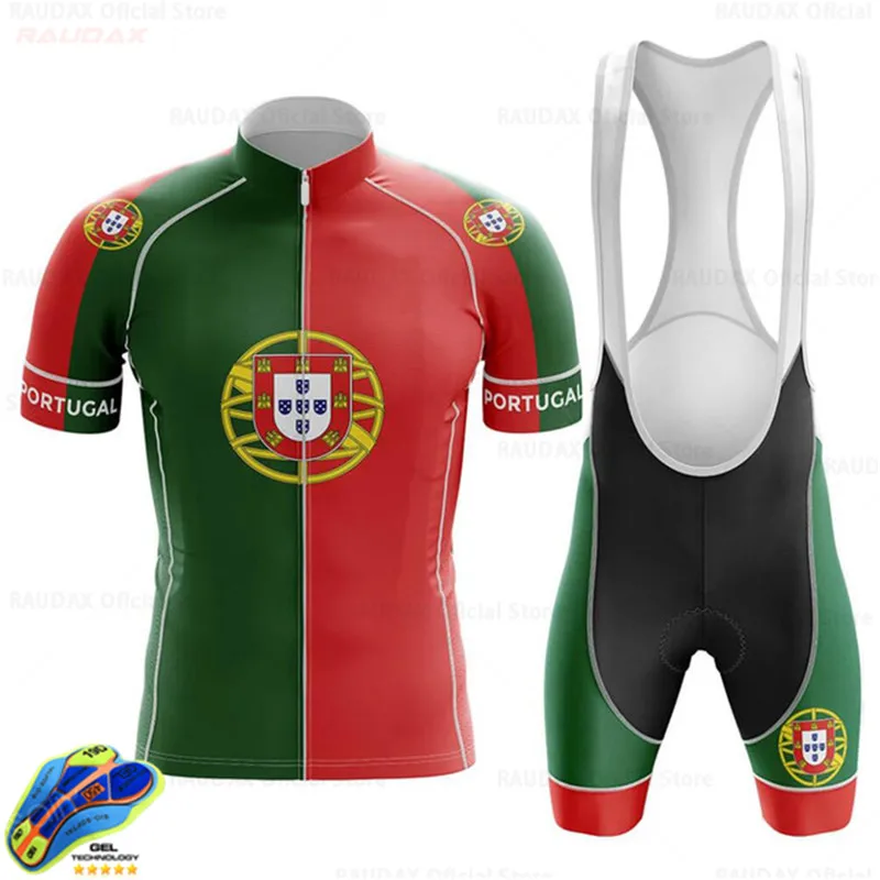 Pánske Cyklistické Oblečenie Portugalsko Cyklistika Dres Nastaviť Lete Priedušná Pro Team Požičovňa JerseyTriathlon Fahrrad Bekleidung Herren