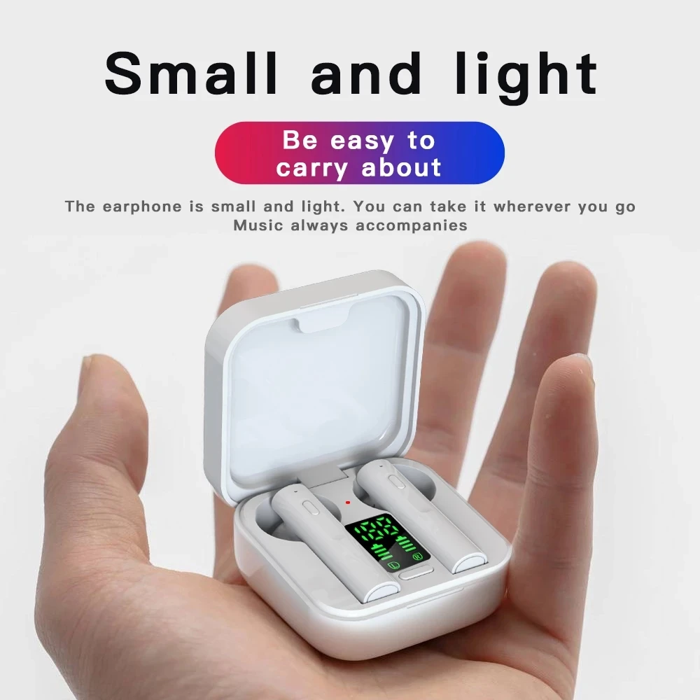 Pôvodné AIR6 PLUS slúchadlá Solárne Nabíjanie TWS Bluetooth slúchadlá LED displej mini štupľov bluetooth 5.0 headset mobilné telefóny