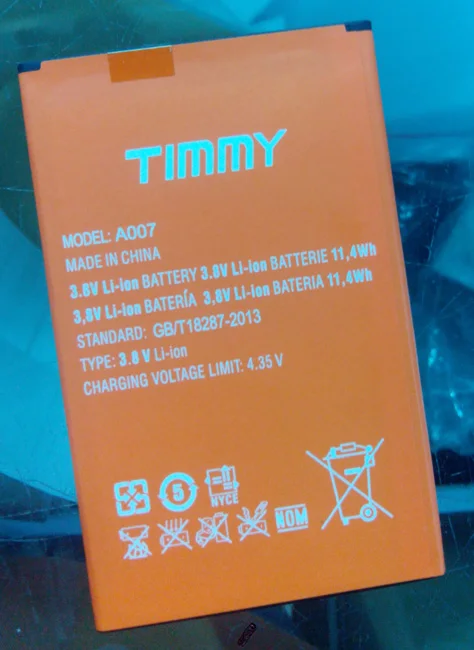 Pôvodné TIMMY M20 Pro telefón batéria 3000mah pre 5.5