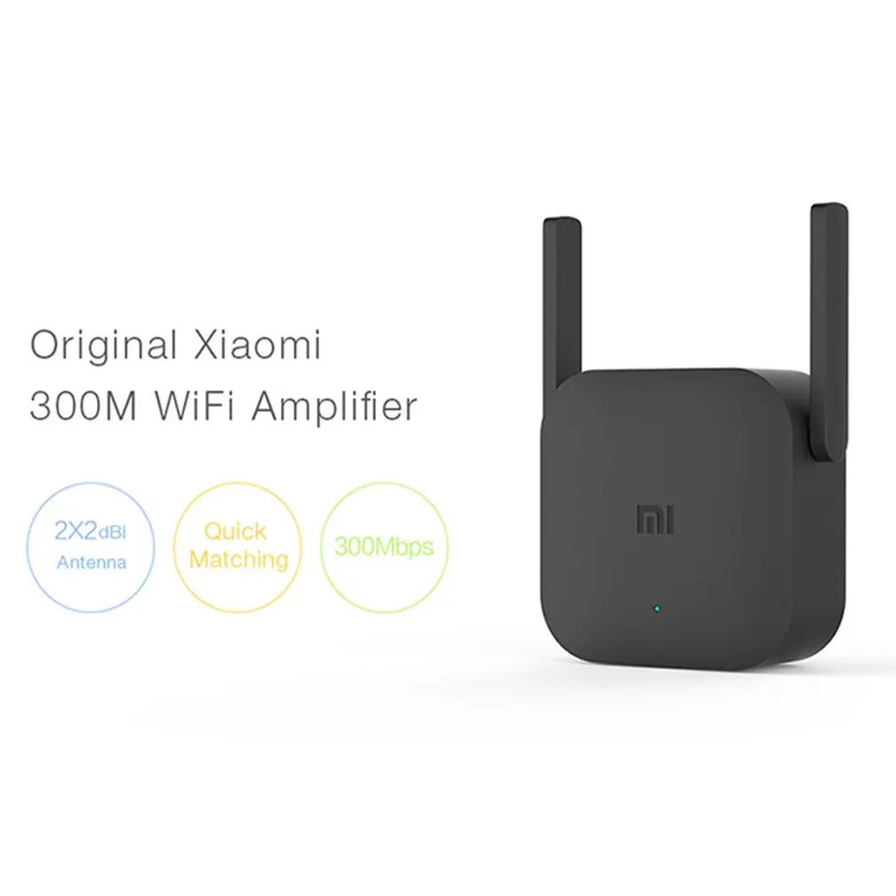 Pôvodný Xiao WiFi Opakovač Pro 300 METROV Zosilňovač Siete Expander Router Výkon zariadenia Extender 2 Antény na Smerovači siete Wi-Fi Expander