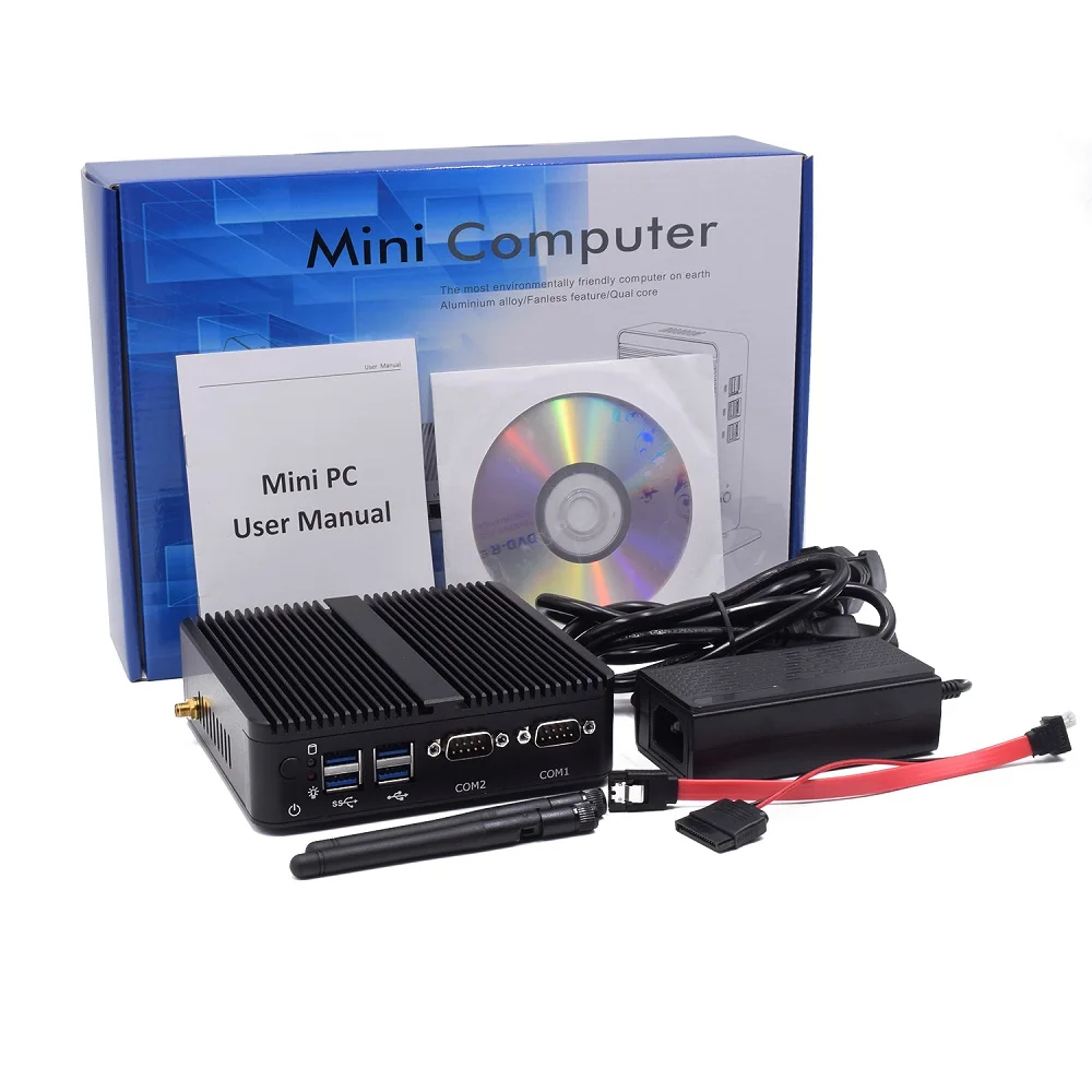 Quad Core Mini Box desktop PC Windows Celeron J4125 J4105 Dual LAN mini počítač intel HD Graphics HTPC Nettop Barebone Linux