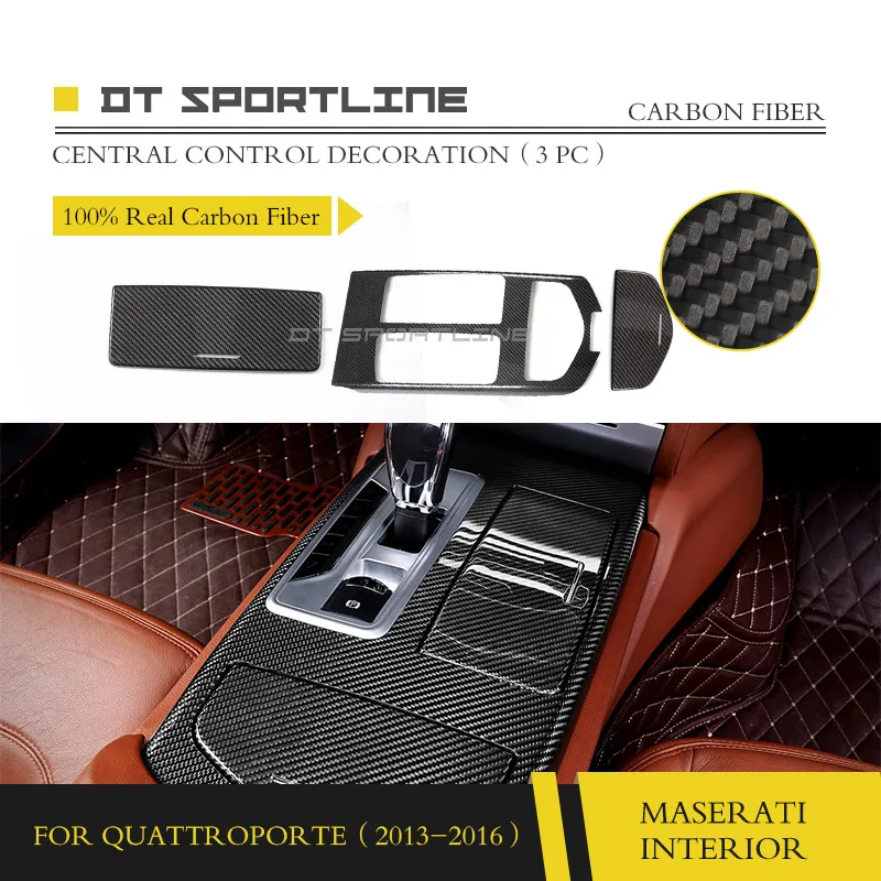 Reálne Uhlíkových Vlákien Interiér, Výbava Pre Maserati Quattroporte M156 palubnej doske Auta stredovej Konzoly Kryt Dverí Rukoväť výbava panel