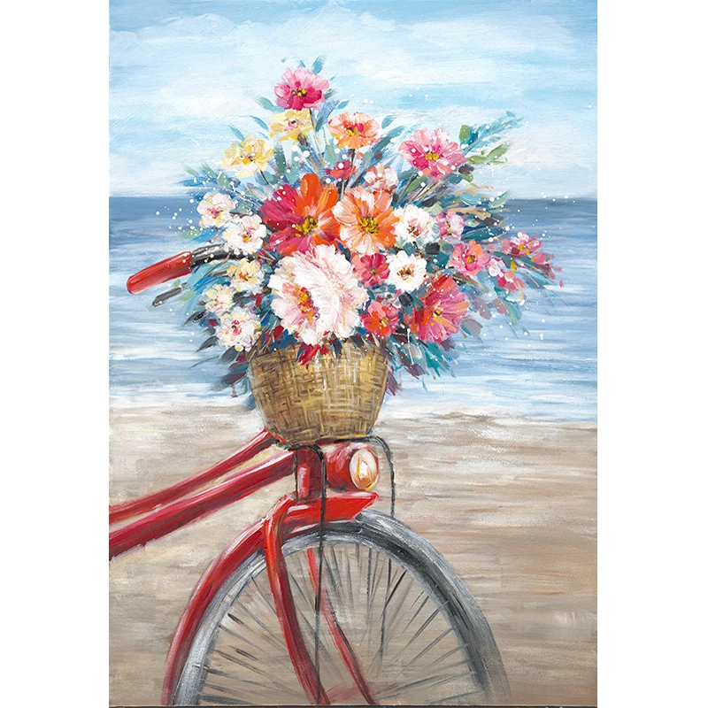 Romantické Kvetinové Požičovňa Olej Maľby Číslo Pre Dospelých DIY Plátno, Akryl Maľované Domu Obývacia Izba Dekorácie Umenie 003