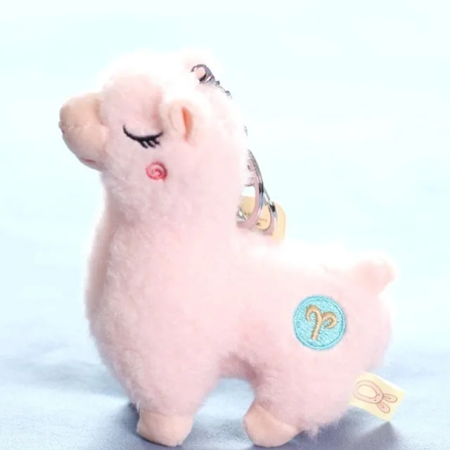 Roztomilý Mini Alpaky Vlna Keychain Malé Ovce Bábika Prívesok prívesok na kľúče Pár je Batoh Auto Príslušenstvo Keyring Šperky, Darčeky 2020