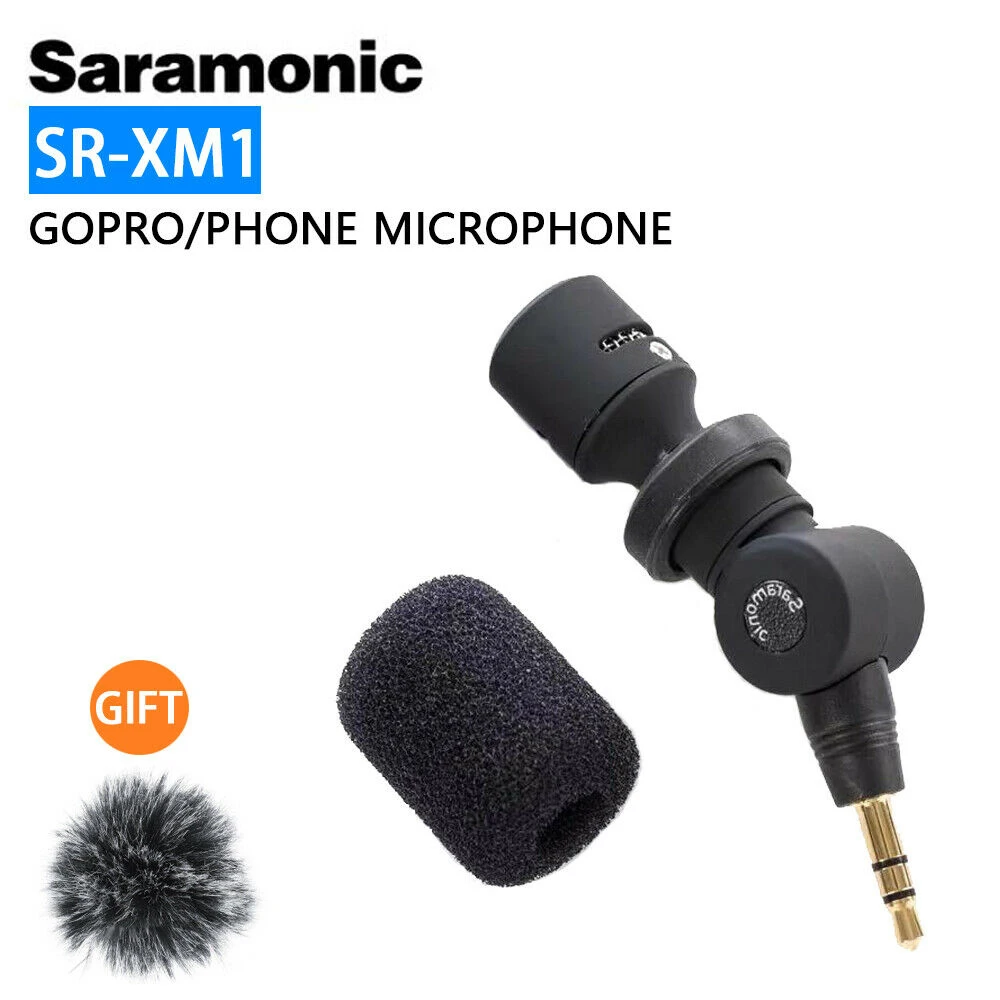 Saramonic SR-XM1 3,5 mm Bezdrôtový Všesmerového Mikrofón, Video, Mikrofón pre GoPro Hero 7 6 5 DSLR DJI Osmo Akcie Osmo Vrecku