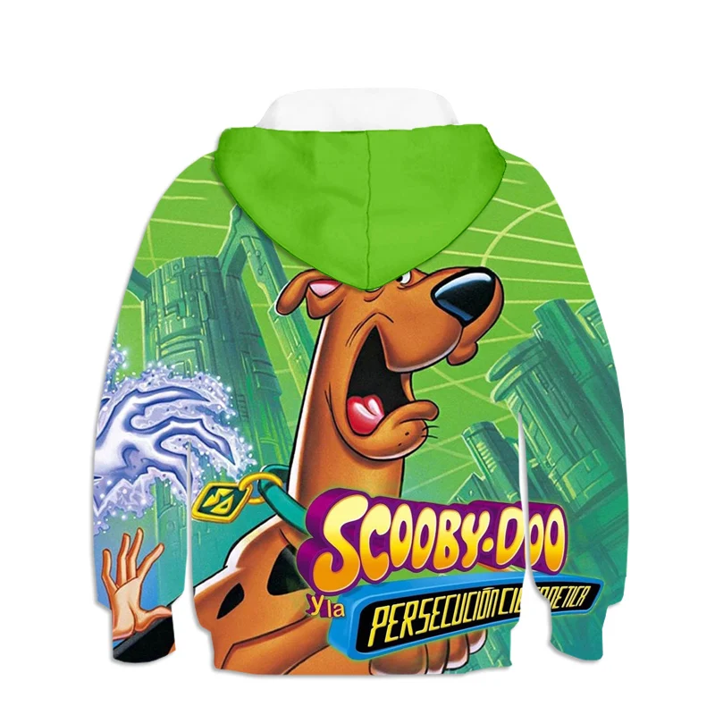 Scooby Doo s Kapucňou, Detský Oblečenie na Jeseň Deti Hoodies Pulóver Bežné Zábava Chlapec Hoodies 3d Tlač Polyester Chlapec Topy