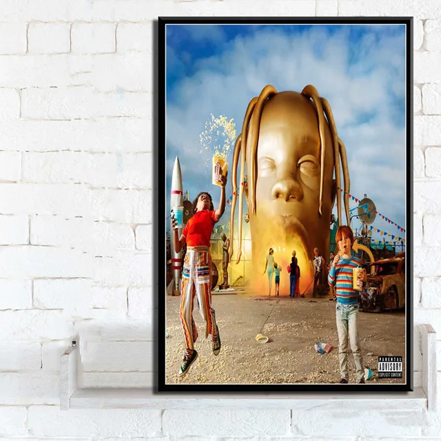 Scott Travis Astroworld Rodeo DNÍ Rap Music Album Plagáty Vytlačí Plátno na Maľovanie na Stenu Art Obraz Domova quadro cuadros