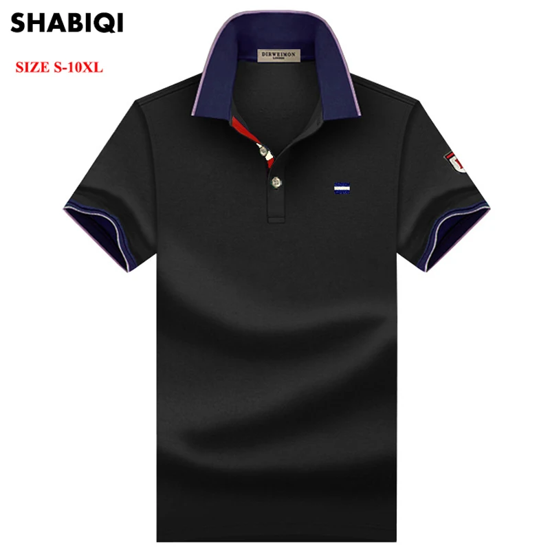 SHABIQI Nové Klasické Pánske Polo ShirtsShort rukáv jeseň pánske Tričko Značky Camisa Polo Masculina Plus Veľkosti 6XL 7XL 8XL 9XL 10XL