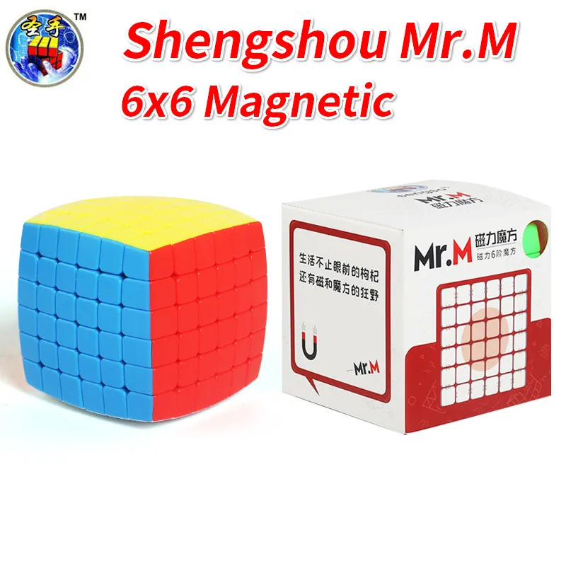 Shengshou Pán M 6x6 7x7 Magnetické MagicCube Rýchlosť Kocka Sengso Pán M 6x6x6 7x7x7 M Puzzle Magnety Kocky Vzdelávacie Hračky Magic Cube