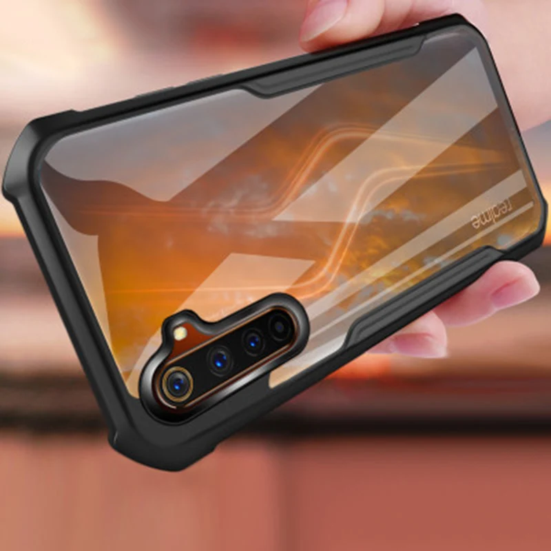 Shockproof prípadoch Pre Oppo Realme C11 6 6.6 Pro palcový Transparentný Zadný Kryt Ultra Tenké Realme 6 Pro airbag Mobilného Telefónu Prípadoch