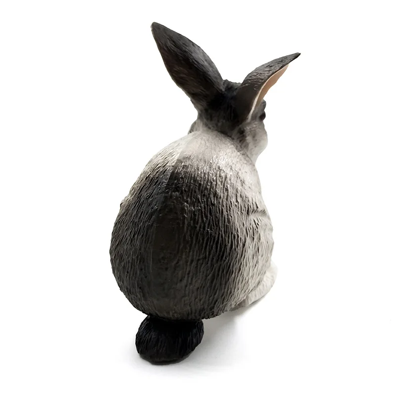 Simulácia Veľké Grey White Rabbit, sošky Zvierat model obrázok domova miniatúrne víla, záhradné dekorácie, doplnky socha