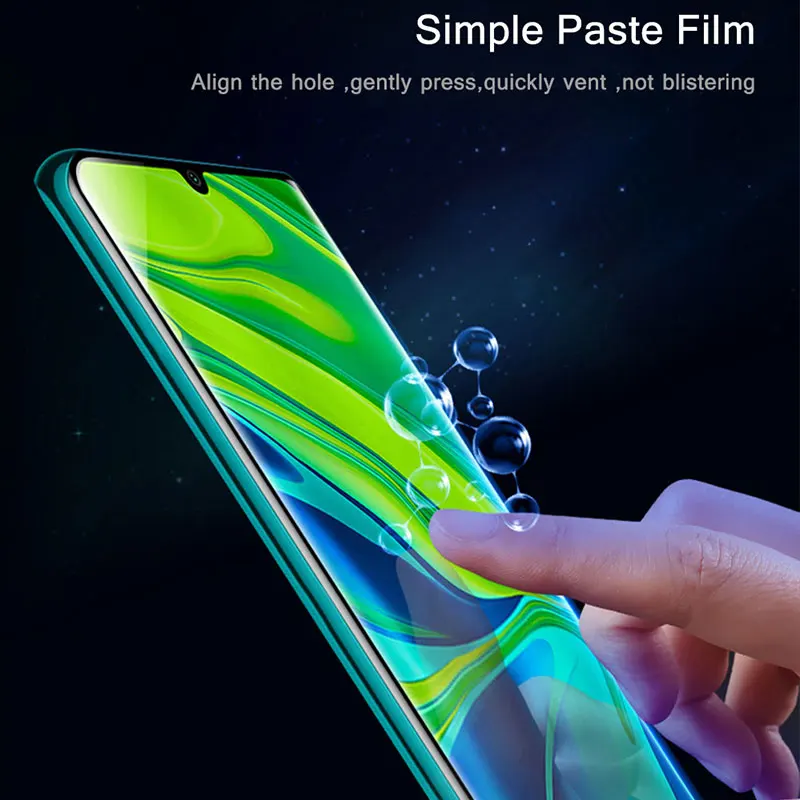Sklo pre Xiao Mi Poznámka 10 Tvrdené Sklo Ohýbané Úplné Pokrytie Ultra-tenké Screen Protector Skla pre Xiao Mi Note10 Pro Filmy