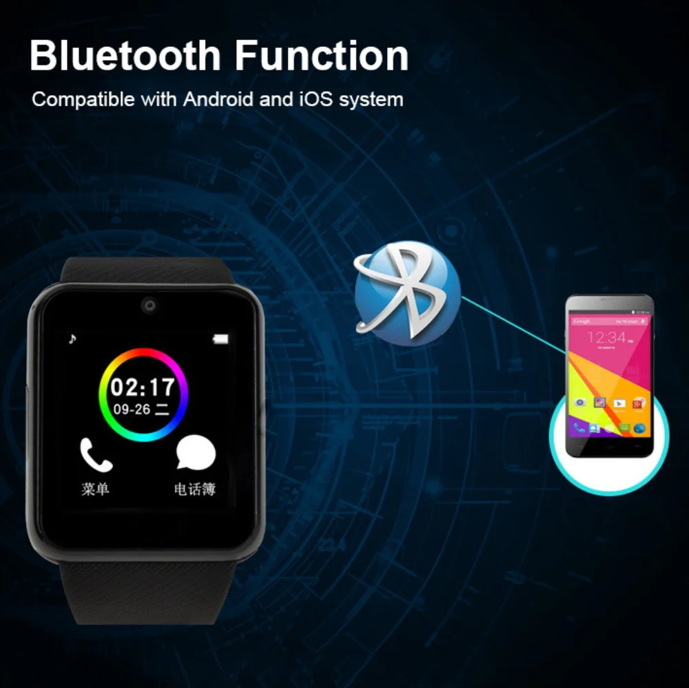Smart Hodinky GT08 S Kamerou Bluetooth Smartwatch SIM TF Card Slot Fitness Aktivity, Šport Tracker Smart Whatch Hodinky Pre Android