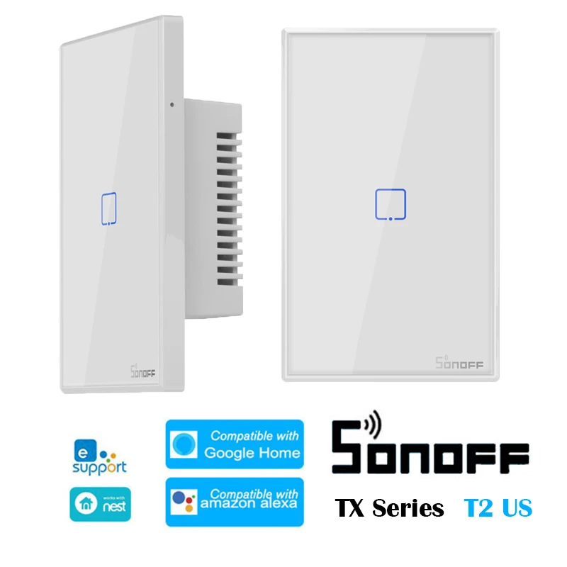 SONOFF T2 NÁS TX Série 433 RF Smart WiFi Prepnúť systém Domácej Automatizácie Kompatibilný s Domovská stránka Google Alexa Podporu eWelink