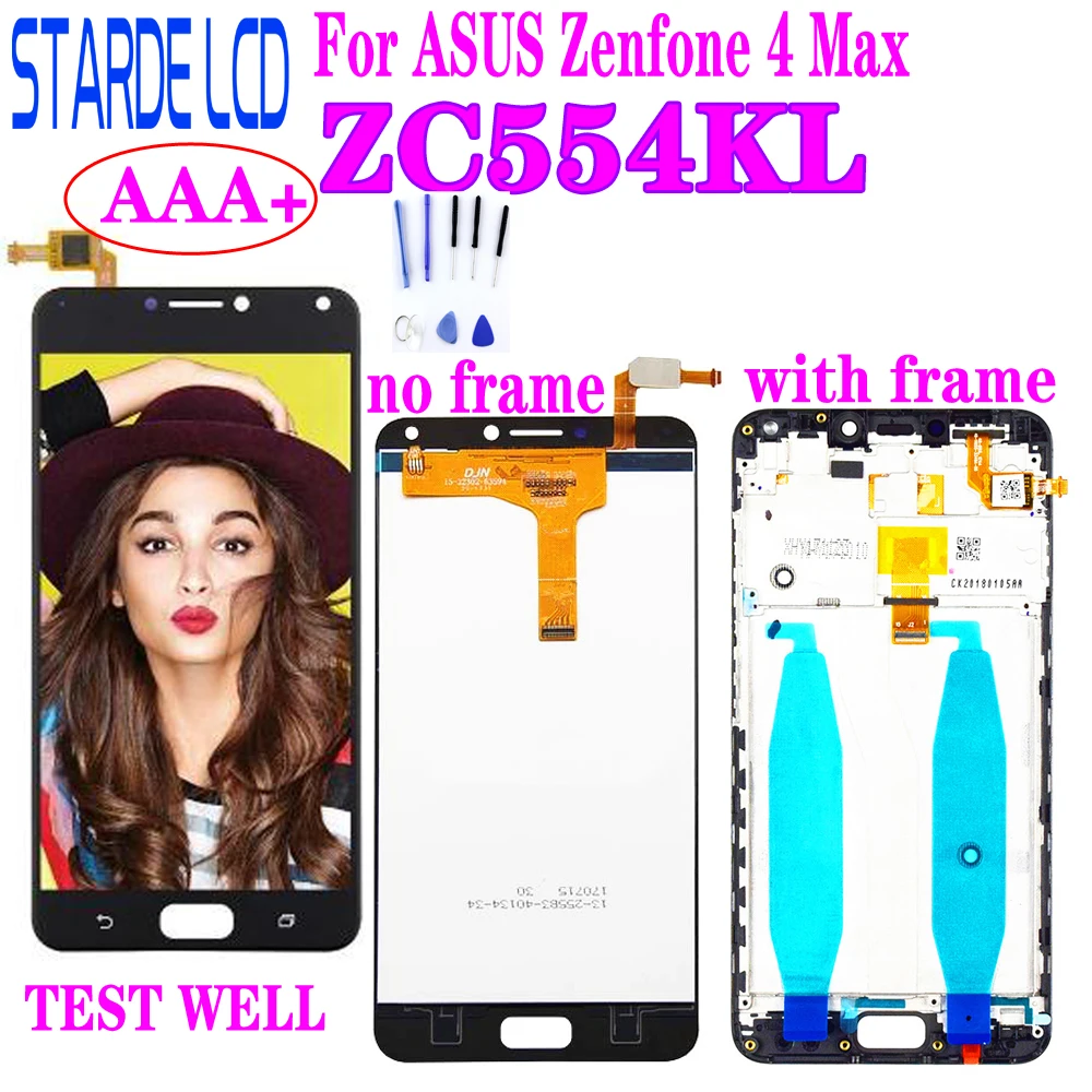 STARDE LCD Asus Zenfone 4 Max ZC554KL X001D LCD Displej Dotykový Displej Digitalizátorom. s montážou Rámu a Bezplatné Nástroje Zahrnuté