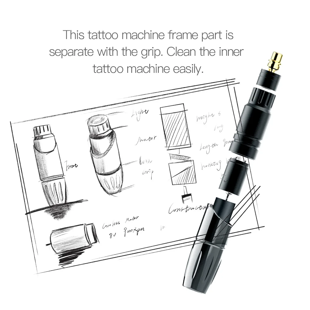 Stožiar Tetovanie Pero Stroj Tetovanie Rotačné Permanentného make-upu Stroj Doplnky na Tetovanie