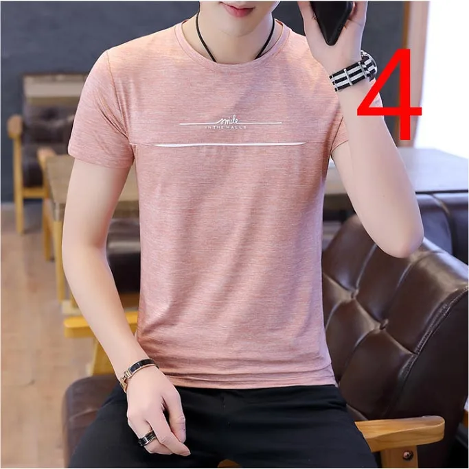 Summershirt mužov-krátke rukávy bavlna trend mužov kórejská verzia self-pestovanie bežné pekný plyn tričko