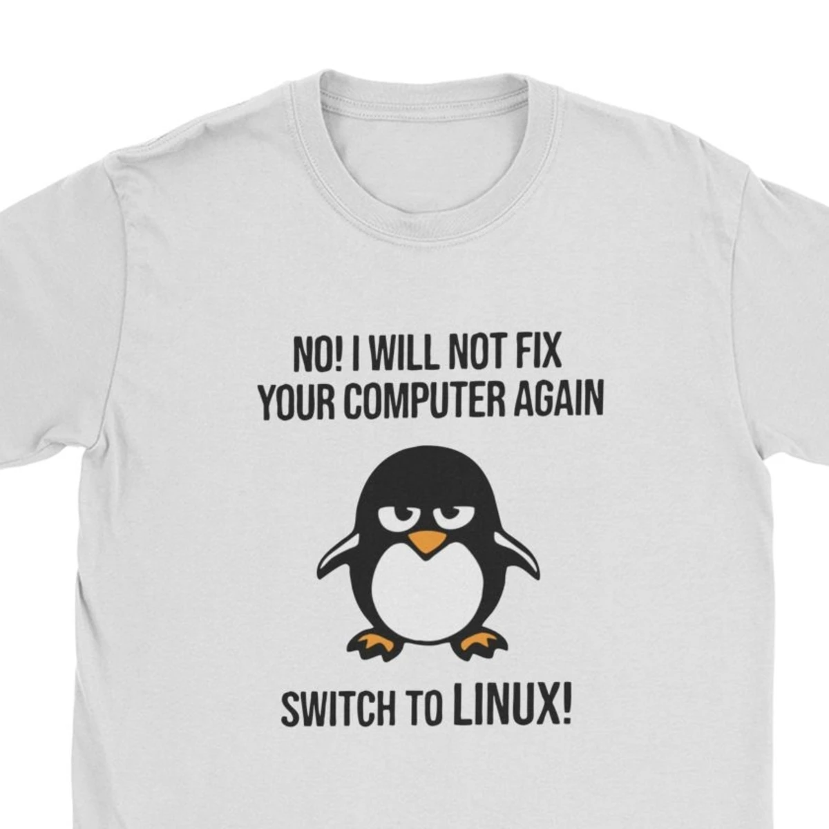 Swith Linux Angry Tučniak Tux T Košele Mužov Novinka Topy T Shirt Programátor Počítač Developer Geek, Blbecek Tshirts