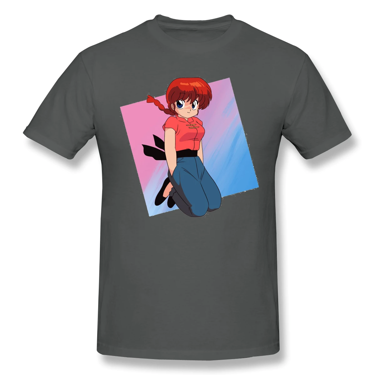 T-Shirt pre Mužov Ranma ｩ Pôvodné Animácie, Farebné prevedenie Bavlna Ranma T Shirt 6XL Zábavné Plus Veľkosť Oblečenie