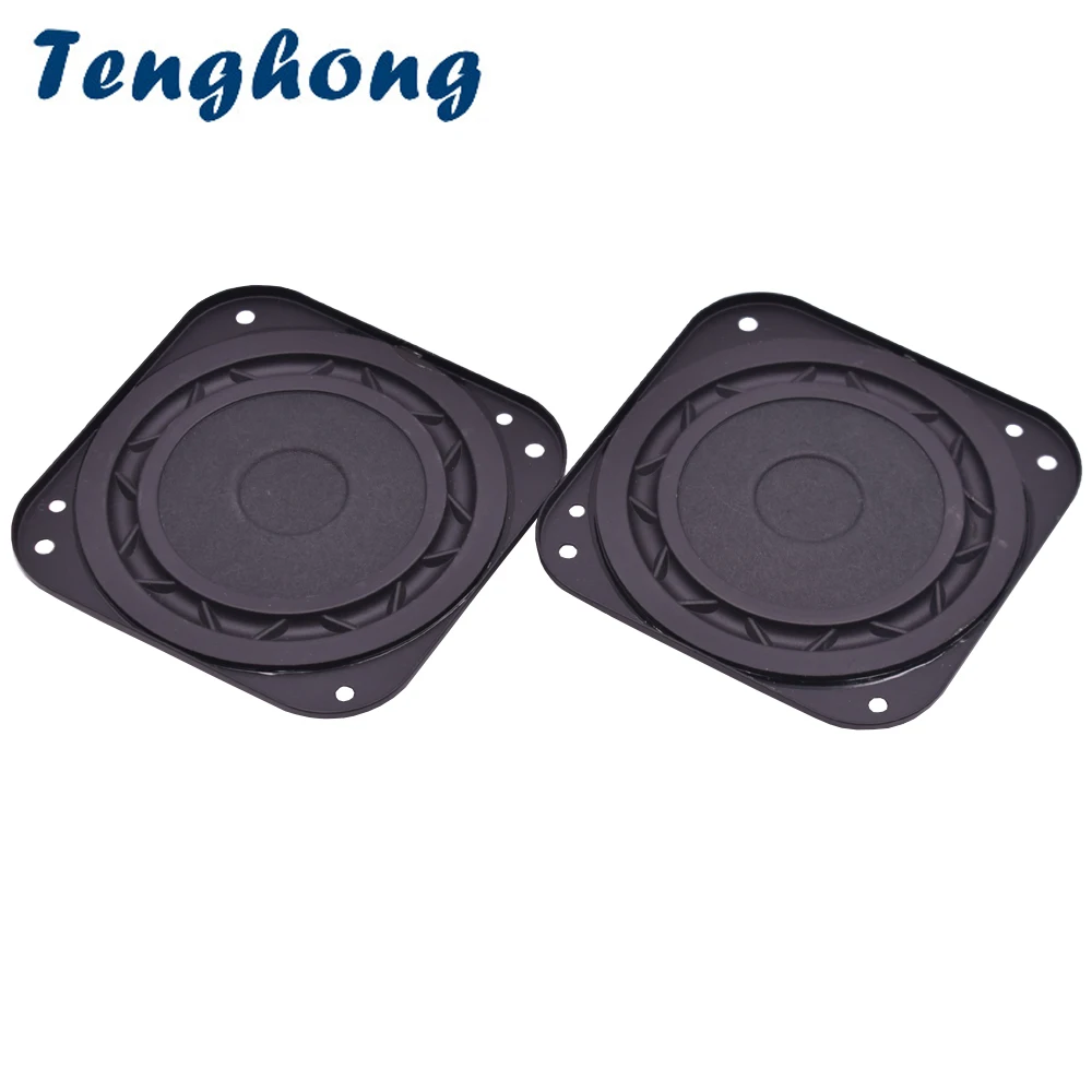 Tenghong 2 ks 3-Palcový Prenosný Audio Reproduktorov 8Ohm 15W Ultra Tenké Subwoofer HIFI Reproduktor Jednotka domáceho Kina Stereo Bass Reproduktor