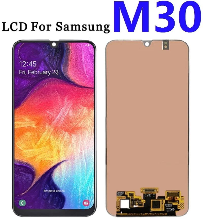 Testované Na Samsung Galaxy M30 SM-M305F M305FN M305G M305M Displej Lcd Dotykový Digitalizátorom. Montáž Náhradných Dielov