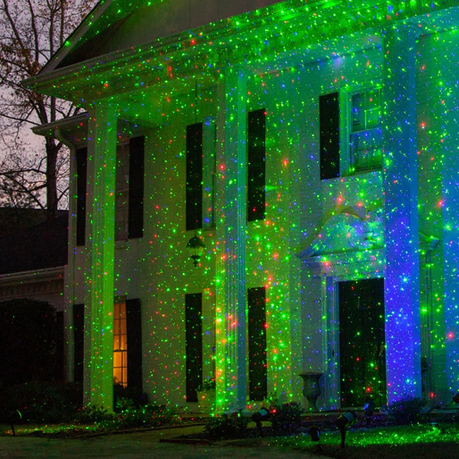Thrisdar Vonkajšie RG Sky Star Vianočné Laserový Projektor Svietidlo Outdoor Záhrada, Hviezdna LED Reflektor, Zelená a Červená LED Fáze Svetlo