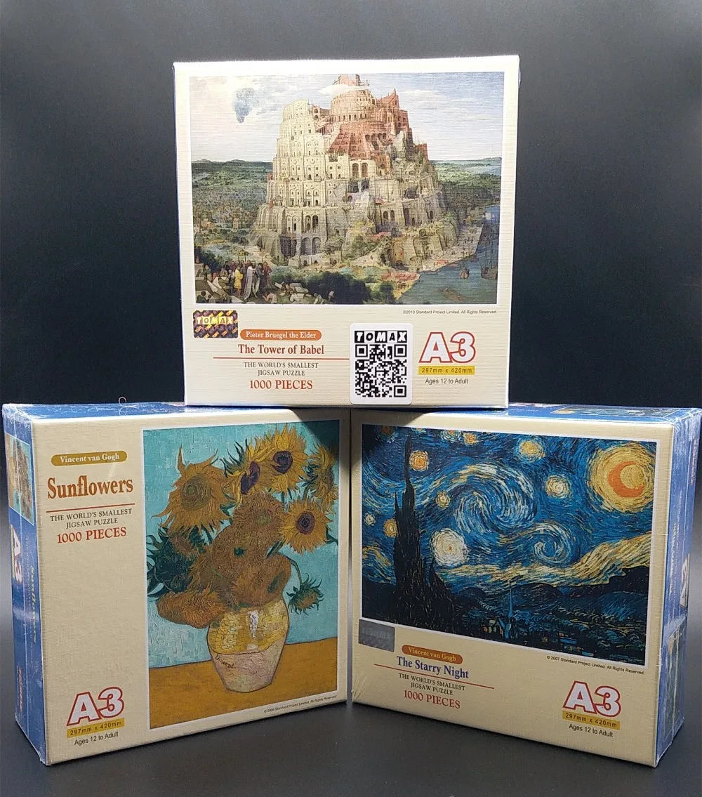 Tomax 1000PCS A3 Mini Sveta Starý Majster na Šírku Papiera, Puzzle, Hračky pre Dospelých Puzzle Študentov DIY Domáce Dekorácie Darček