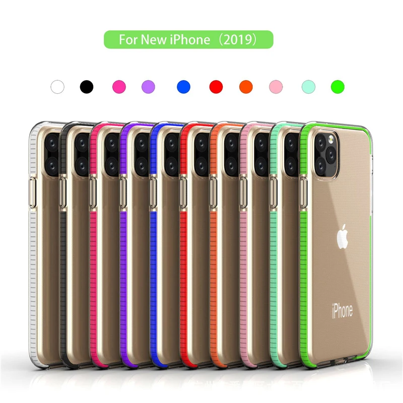 Transparentné Gumy TPU Telefón Prípade na Coque iPhone 11 Pro Max 2019 Prípade iPhone XS Max XR X 8 7 6 6 Plus Prípade Mäkké Zadný Kryt