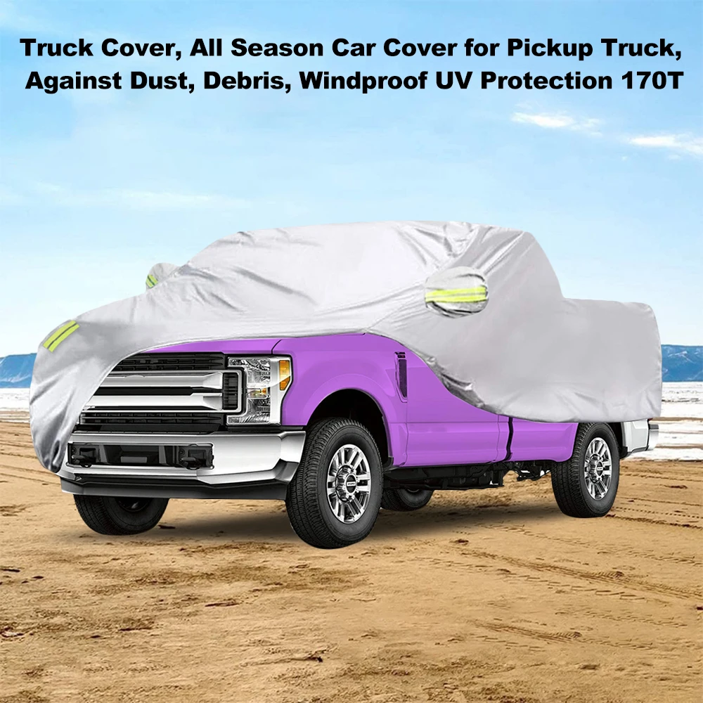 Truck Vzťahovať na Všetky Sezóny Auto Kryt na Pickup Truck Proti Prachu a Trosiek Windproof Ochranu proti UV žiareniu 170T pre Ford Raptor F150 F250 GMC