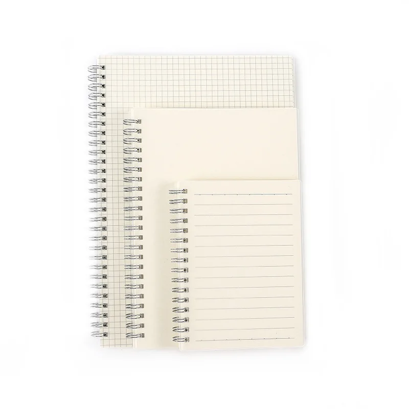 Tvorivosť Jednoduchosť Transparentné Cievka Notebook A6 A5 B5 Mriežky Notebook Prázdne Dot Matrix PP Školské potreby Notebook