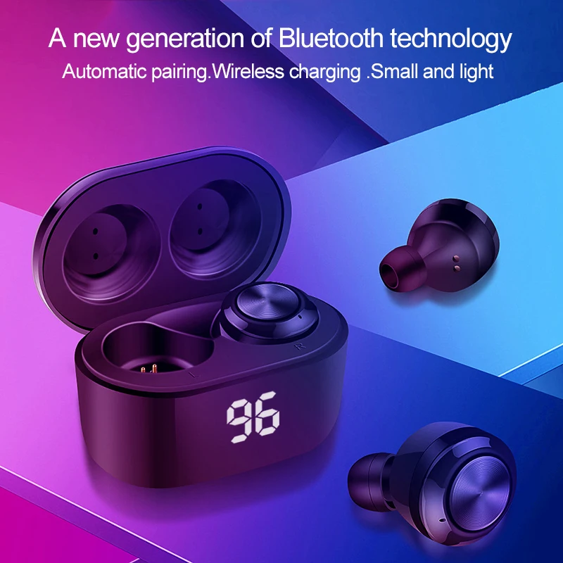 TWS Bluetooth 5.0 Bluetooth Slúchadlá HD Bezdrôtové Stereo Slúchadlá potlačenie Šumu Slúchadlá Digitálny Displej Pre Xiao Huawei