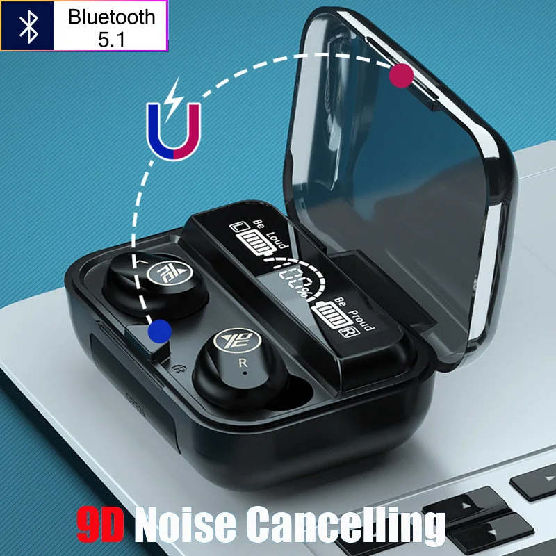 TWS HD Hovor Slúchadlá Vodotesné Slúchadlá Bluetooth 5.1 9D potlačenie Šumu Slúchadlá Bezdrôtové Športové Bezdrôtové Bluetooth Headset