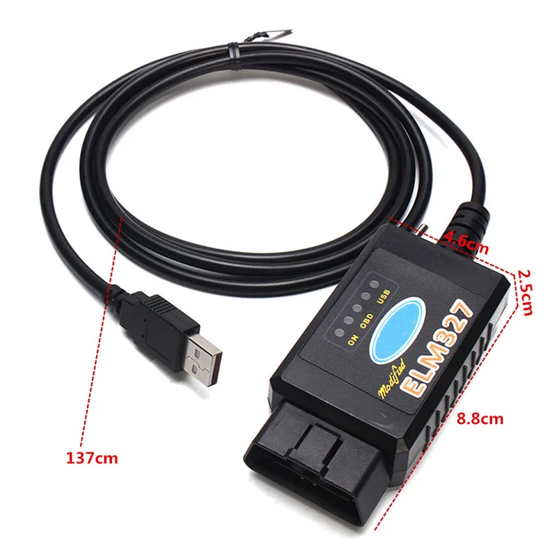 USB Upravené ELM327 pre Ford MS-MÔŽE HS-MÔŽE pre Mazda Forscan OBD2 Diagnostický Scanner Prepínač Nástroj Čitateľa