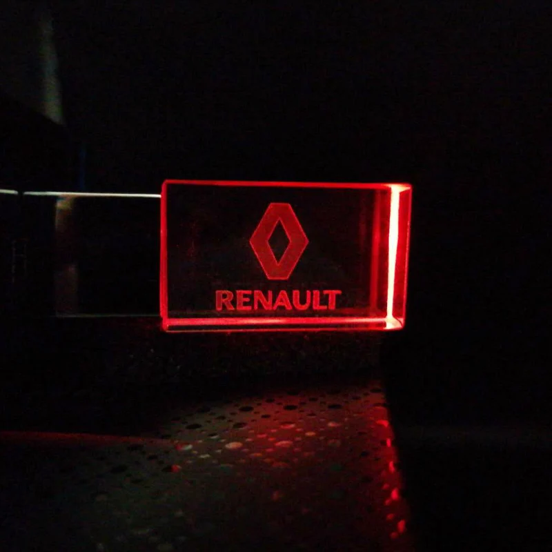 Usb2.0 metal crystal auto Renault kľúč model USB Flash, Externých 4G 8 GB 16 GB 32 GB, 128 GB drahý kameň pero jednotky špeciálny darček