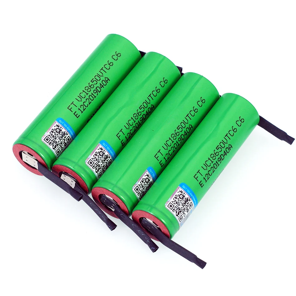VariCore VTC6 3,7 V 3000 mAh 18650 Li-ion Nabíjateľnú Batériu VC18650VTC6 batérie + DIY Nikel Listov