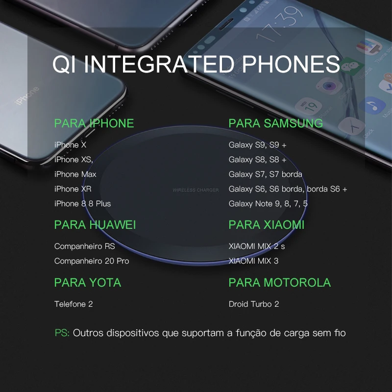 VEEAII 5W Qi Bezdrôtová Nabíjačka pre Samsung Poznámku 9 S8 S9 Okraj pre iPhone 11 pro X Xs MAX XR 8 Plus pre Huaiwei Rýchle Nabíjanie Pad