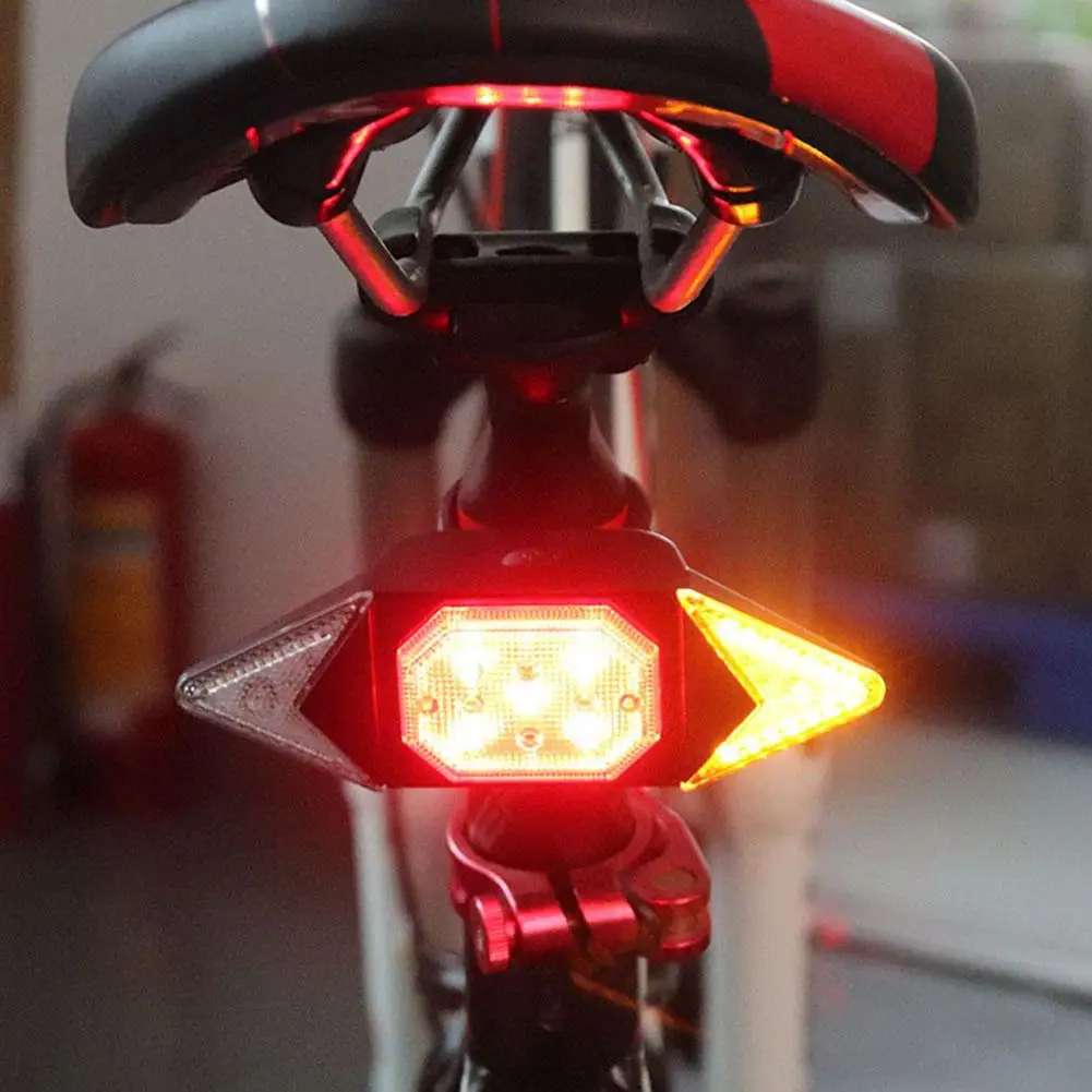 Veľkoobchod USB Nabíjateľné Sústruženie Signál, jazda na Bicykli zadné svetlo Požičovňa Svetlo Diaľkové Ovládanie, Cyklistické Doplnky, Náhradné Diely